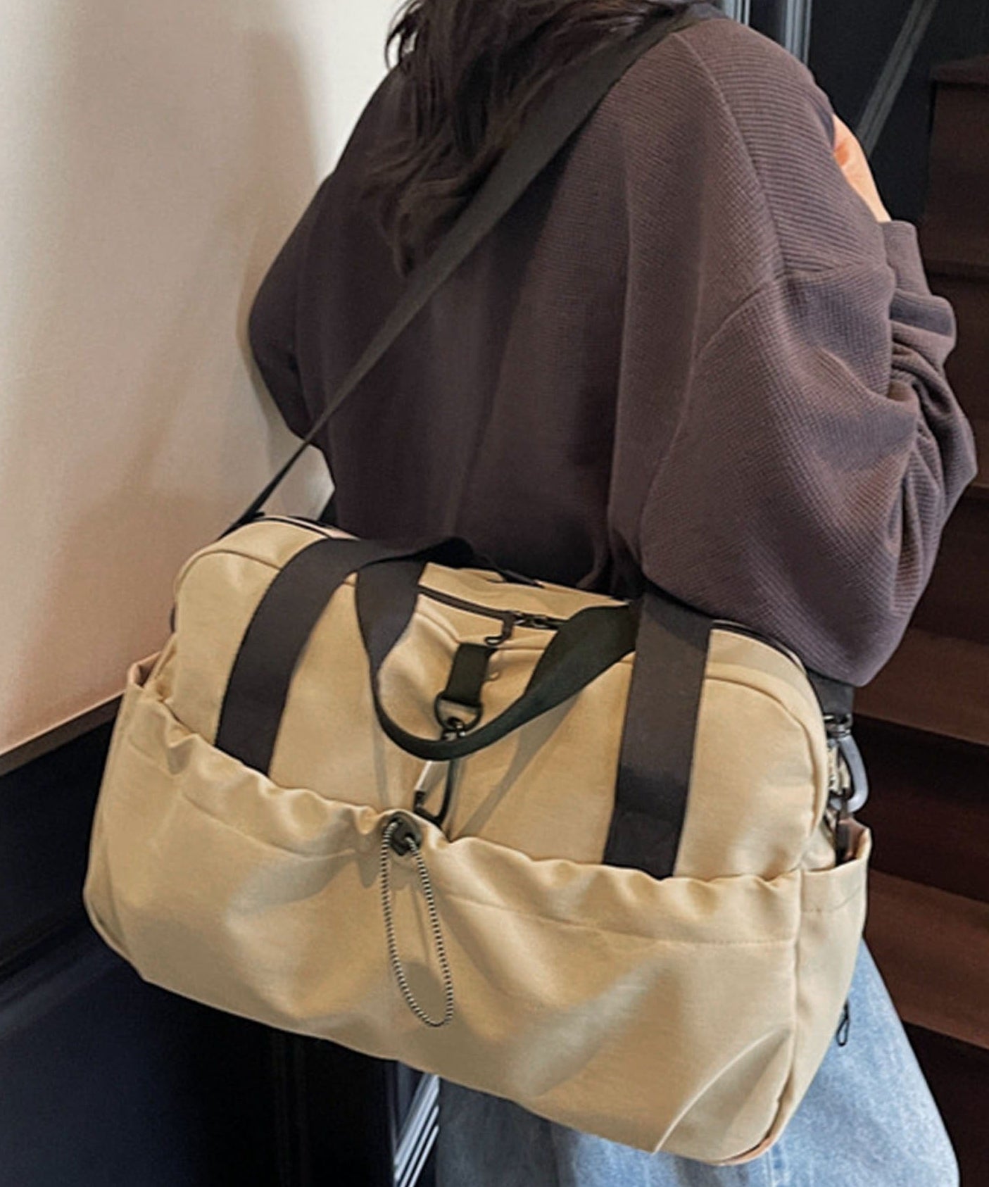 【B.A.G】拡張できるボストンバッグ