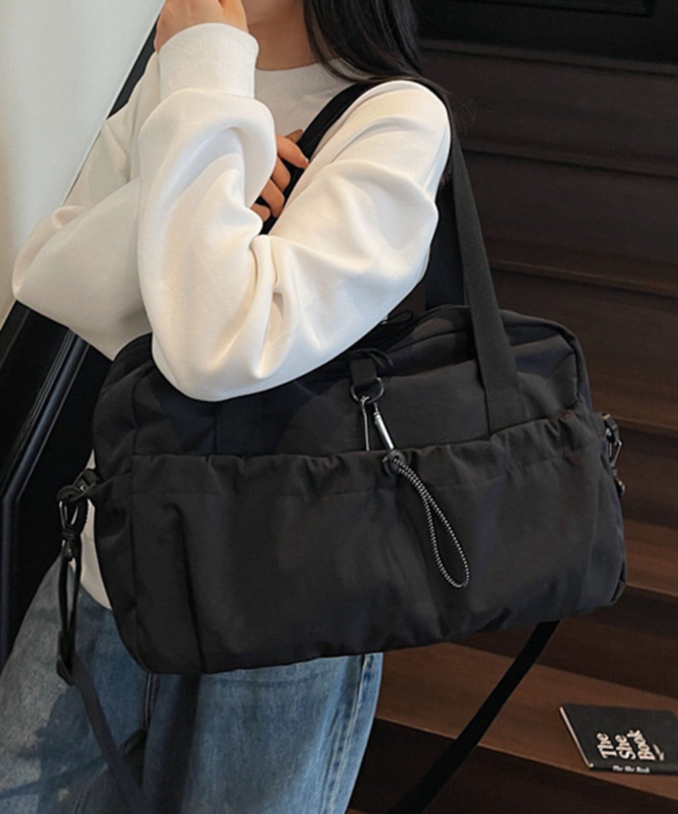 【B.A.G】拡張できるボストンバッグ