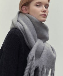 ビッグフリンジ大判ストール