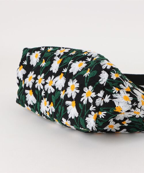 刺繍花柄ミニトートバッグ