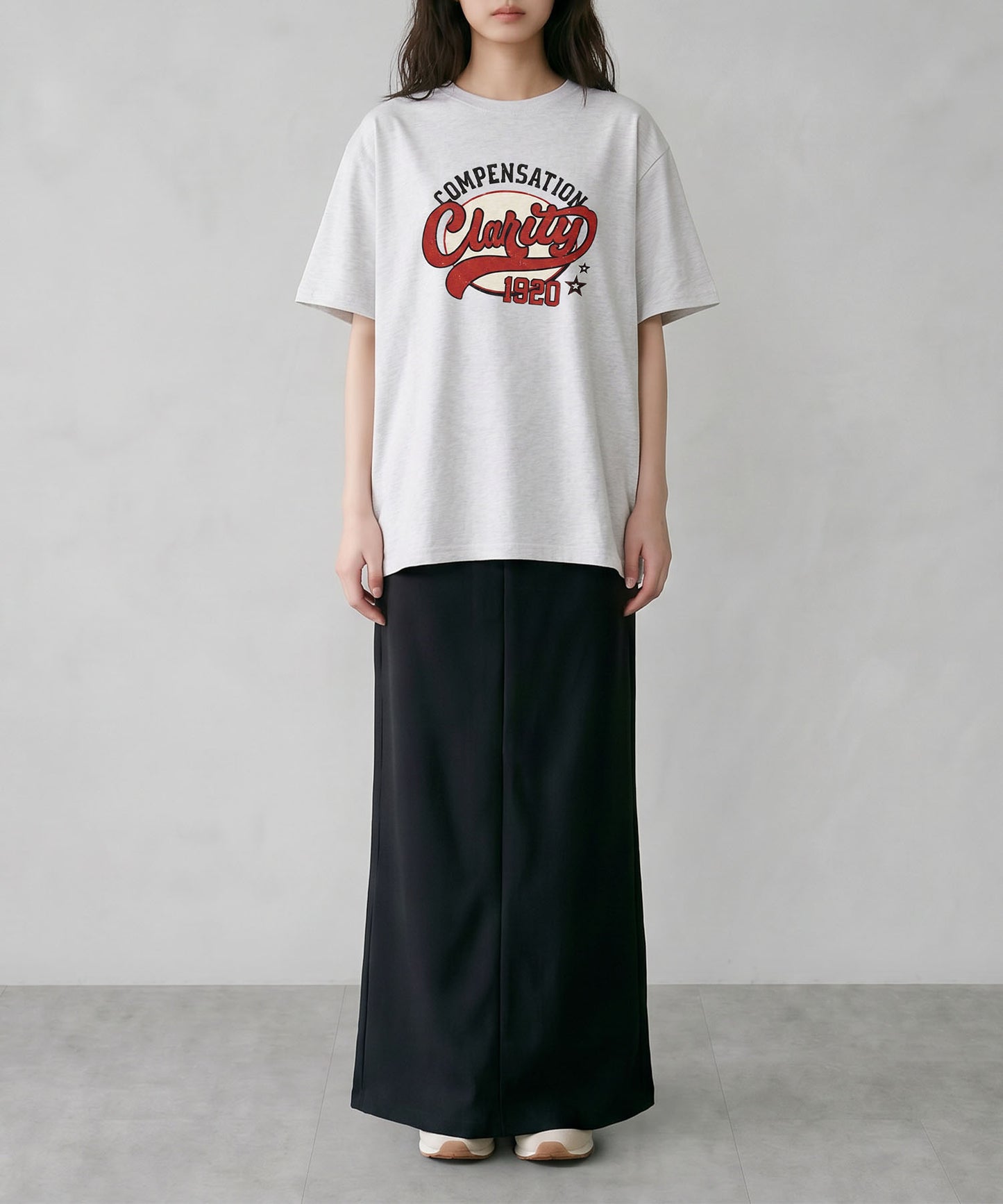 aimoha/ヴィンテージロゴプリントTシャツ