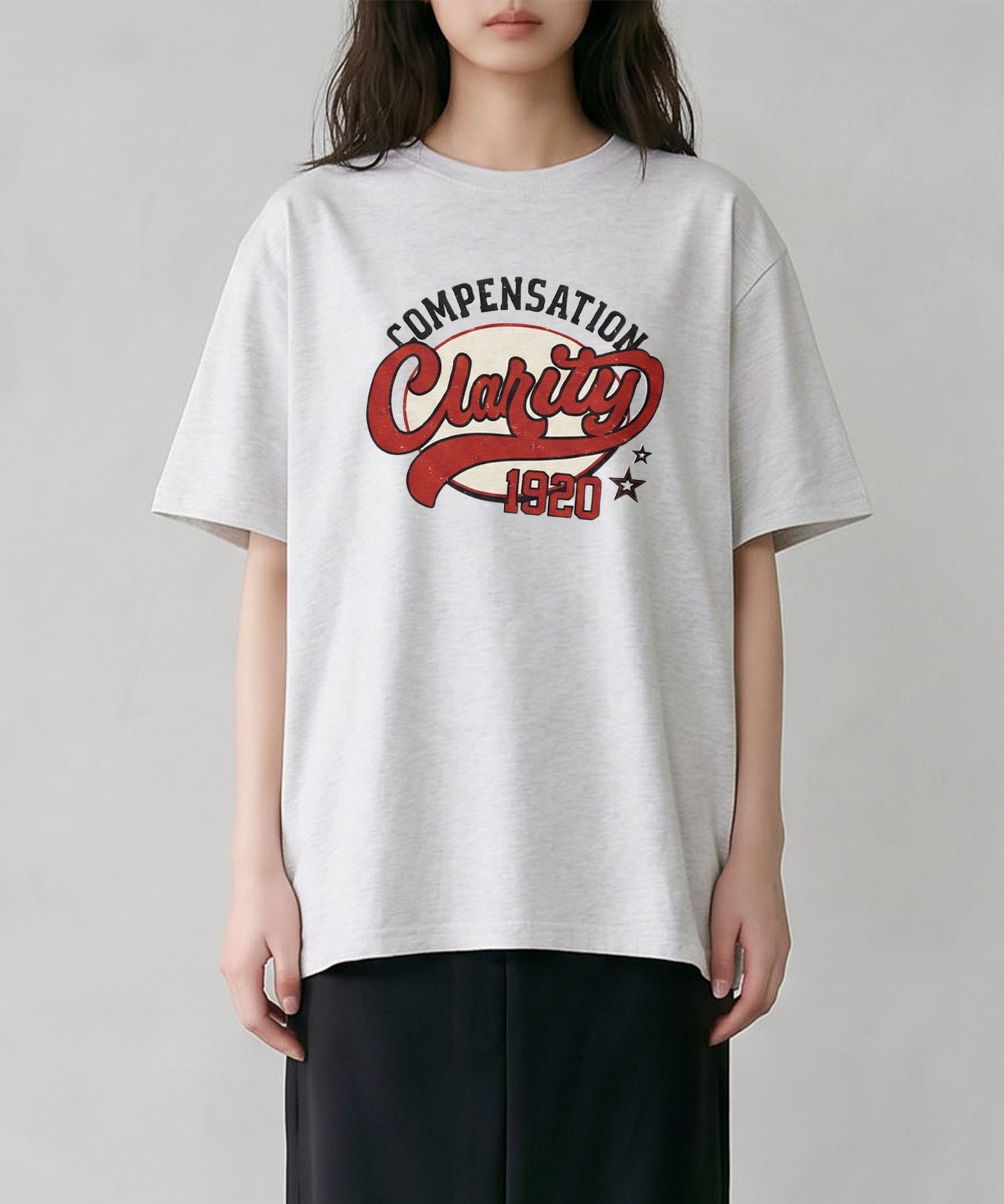 aimoha/ヴィンテージロゴプリントTシャツ