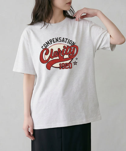 aimoha/ヴィンテージロゴプリントTシャツ