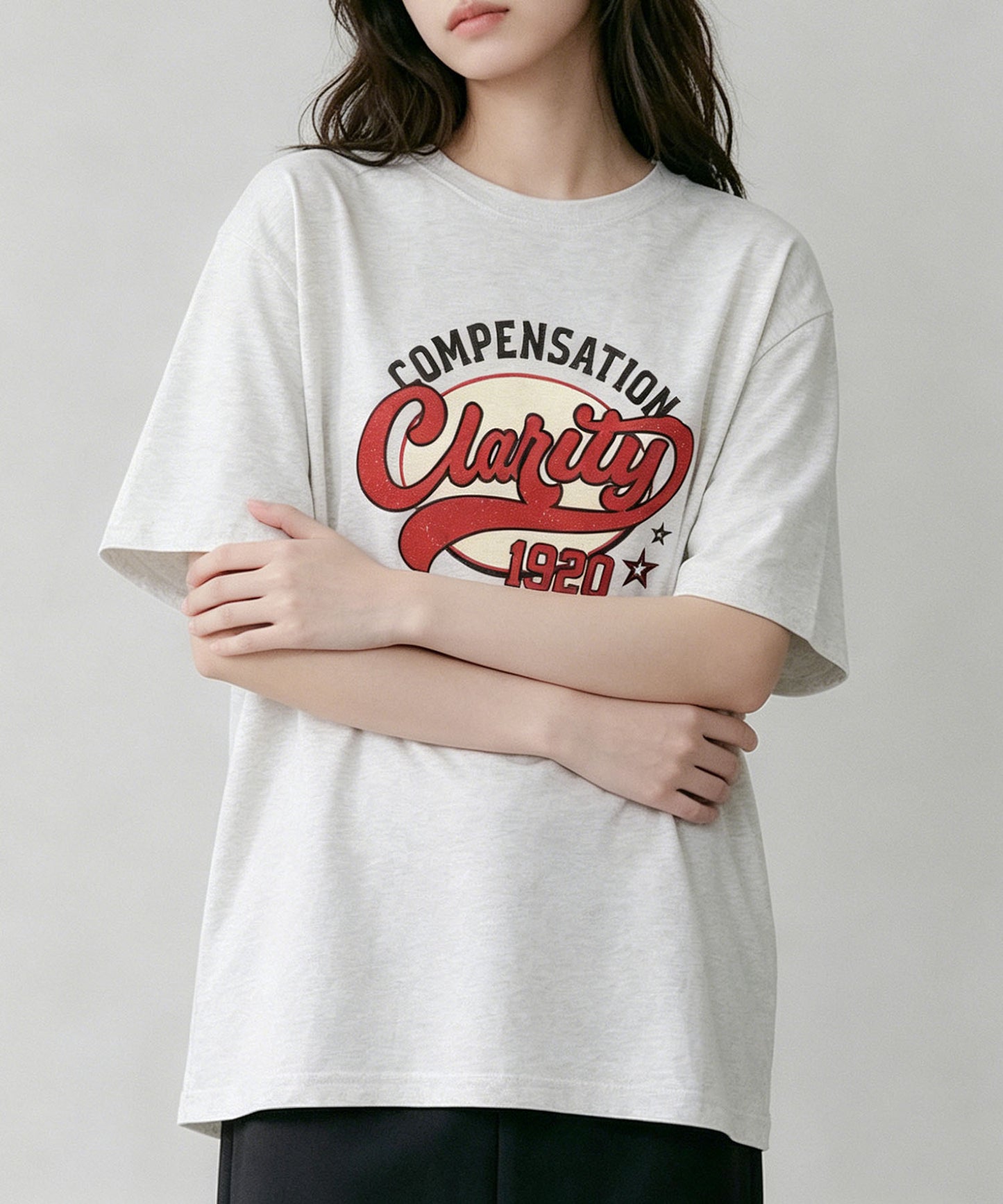 aimoha/ヴィンテージロゴプリントTシャツ