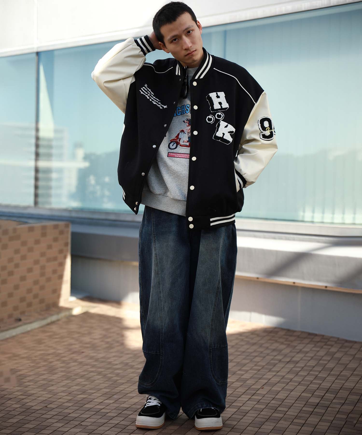 HOOK -original-　サガラ刺繍ワッペンスタジャン