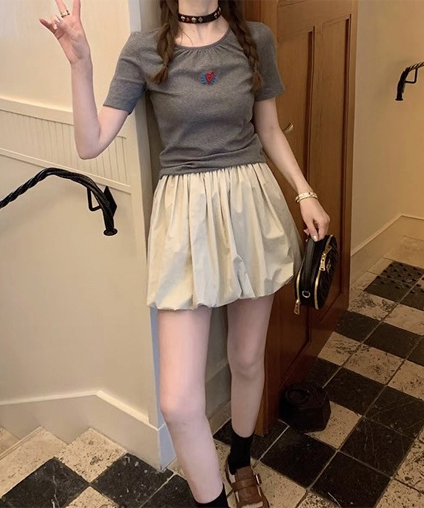 【Jasmine】バルーンシルエットショートパンツ