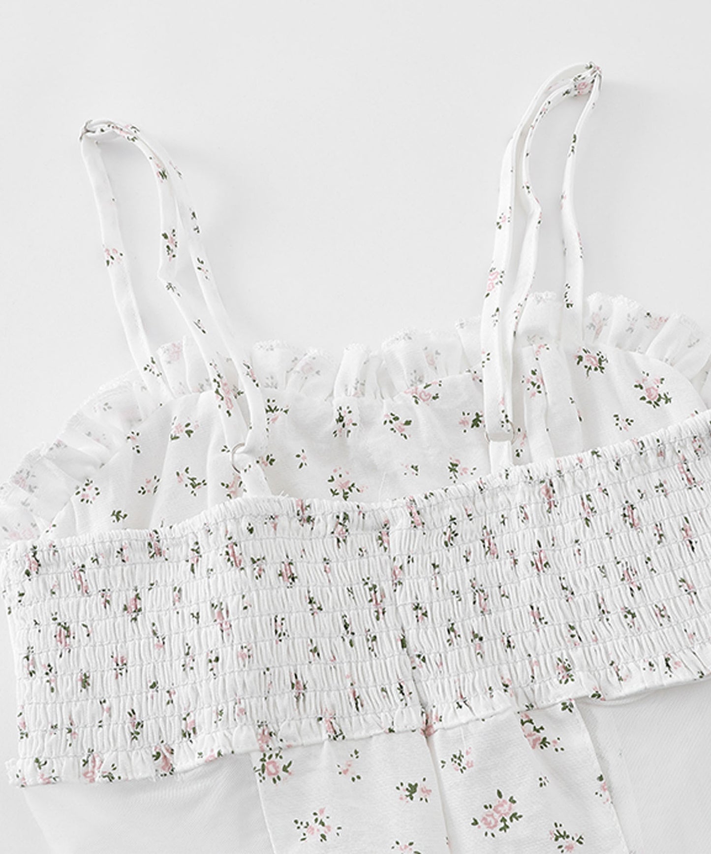 HOOK for girls　サイドシアー小花柄コルセットライクキャミソール