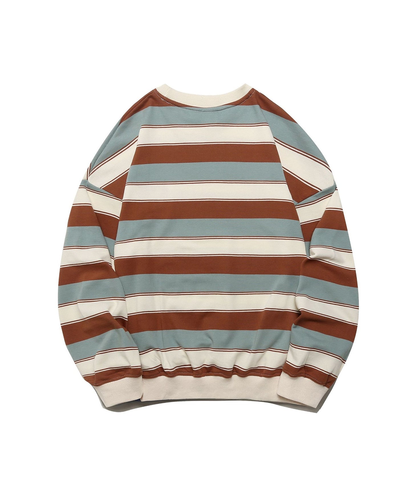 [HOOK -original-] Multi-border sweatshirt with retro style hook embroidery