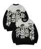 [HOOK -original-] Super cute Meow Meow Mafia all over pattern knit