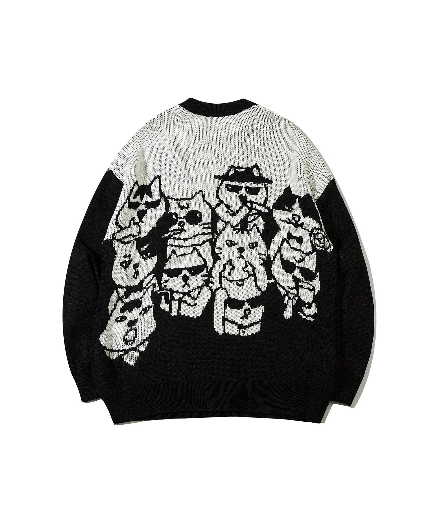 [HOOK -original-] Super cute Meow Meow Mafia all over pattern knit