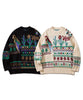 [HOOK -original-] Old clothes style retro style Mexican patchwork pattern knit