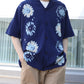 [HOOK -original-] Pop Margaret pattern aloha shirt cool summer knit