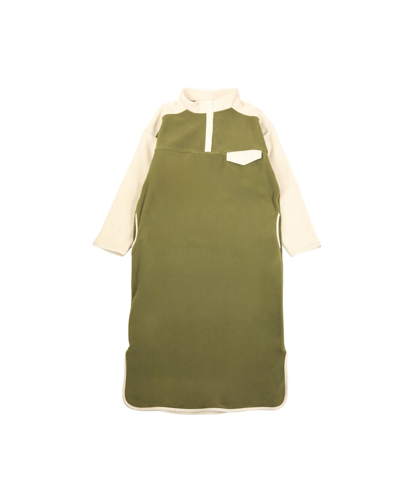 Bicolor fleece dress