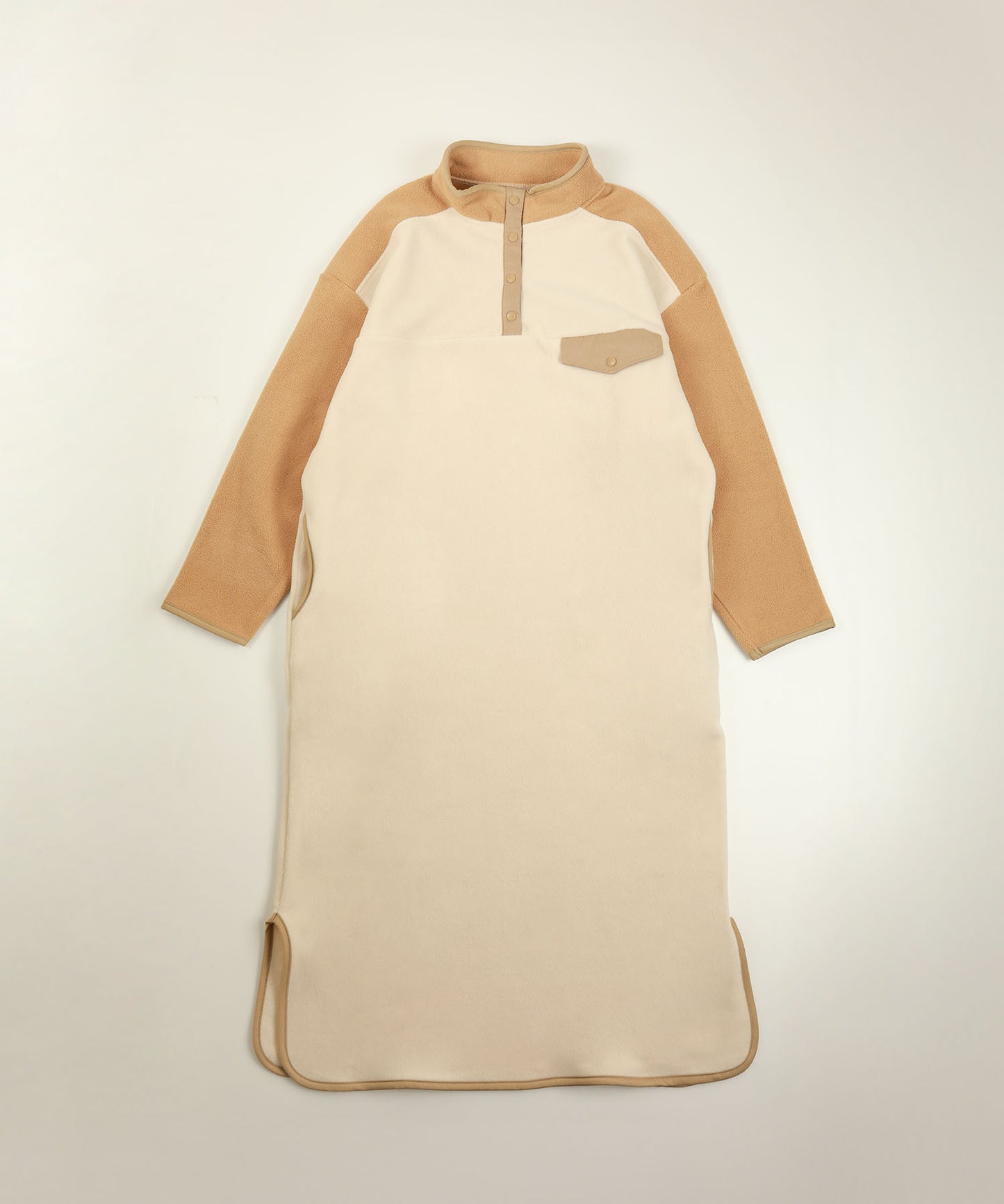 Bicolor fleece dress