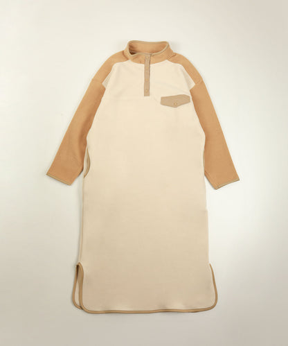 Bicolor fleece dress