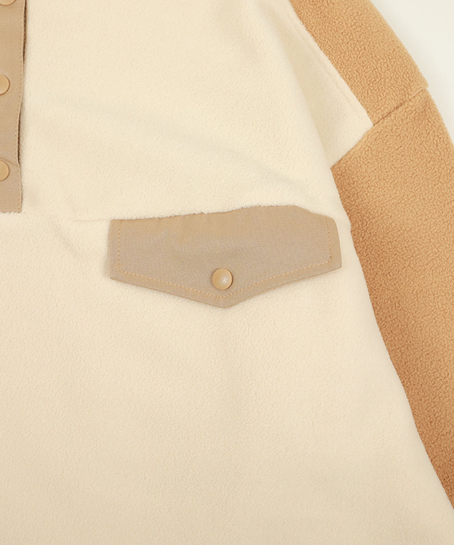 Bicolor fleece dress