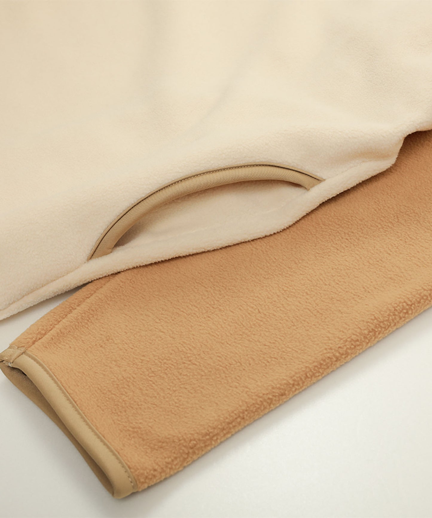 Bicolor fleece dress