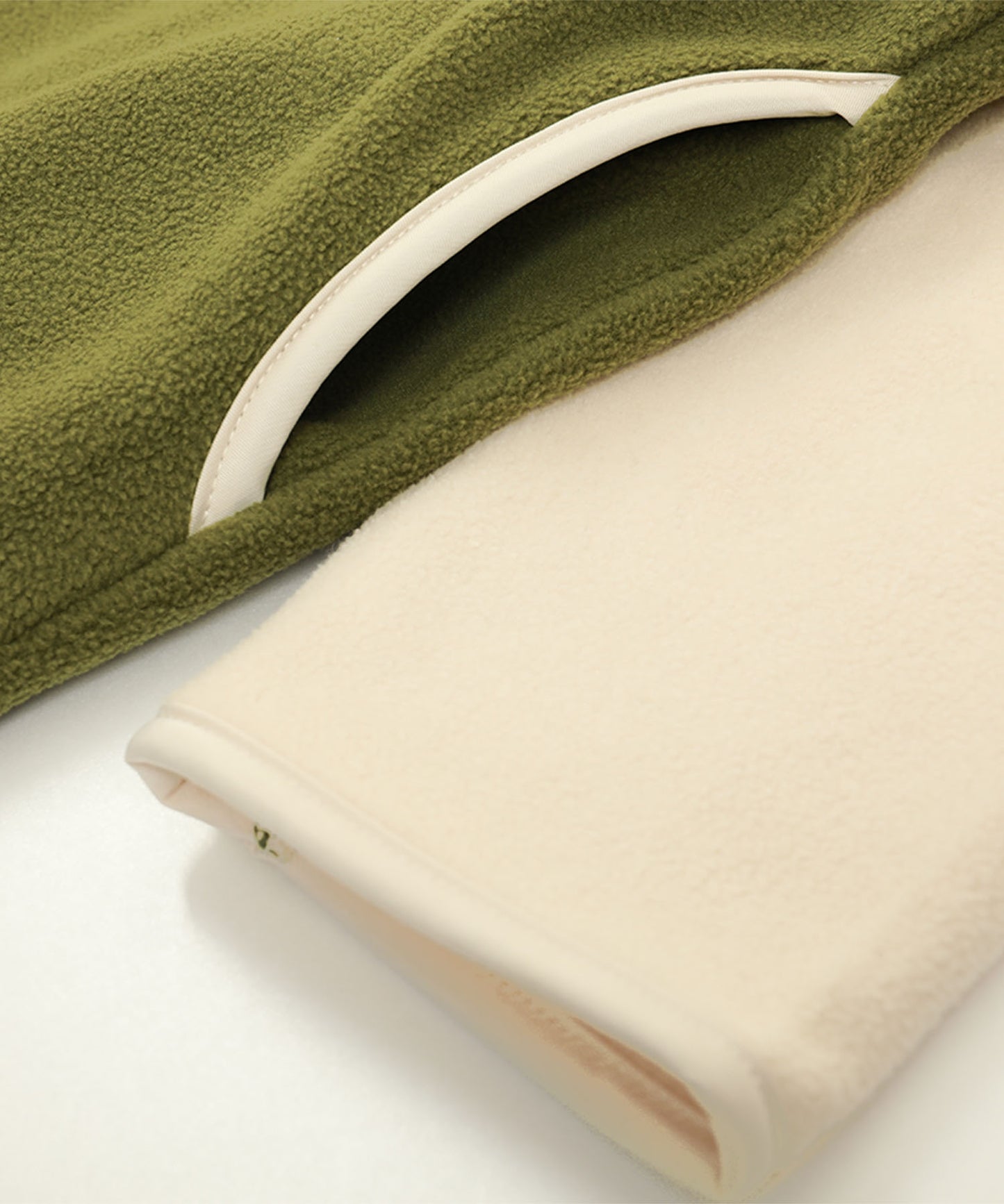 Bicolor fleece dress