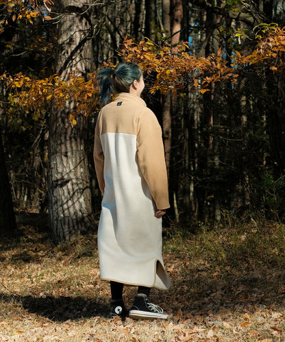 Bicolor fleece dress