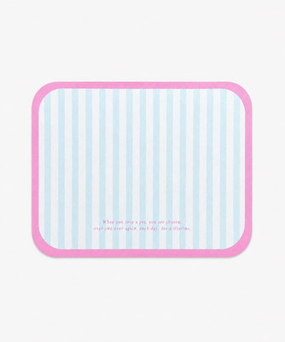 カラフルチェック ペット用食事マット（30×40cm）