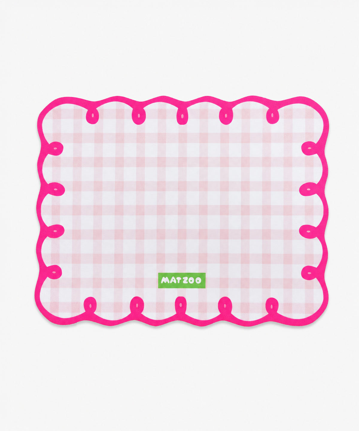 カラフルチェック ペット用食事マット（30×40cm）