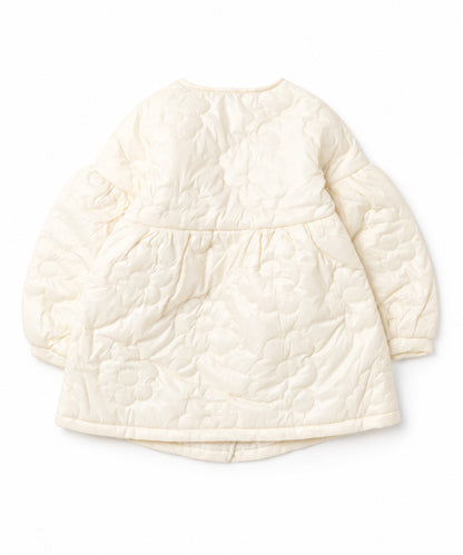 【aimoha KIDS】フラワーキルティング ライト中綿コート