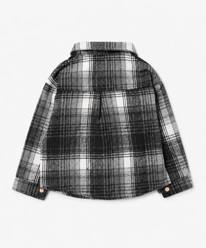 【aimoha KIDS】【90-150cm】チェック柄長袖シャツ