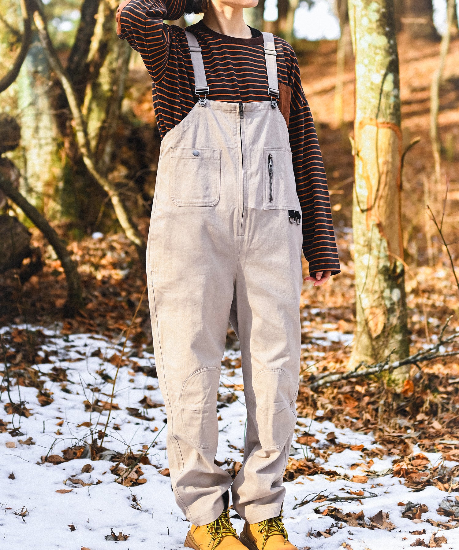 HALF ZIP BIG OVERALL