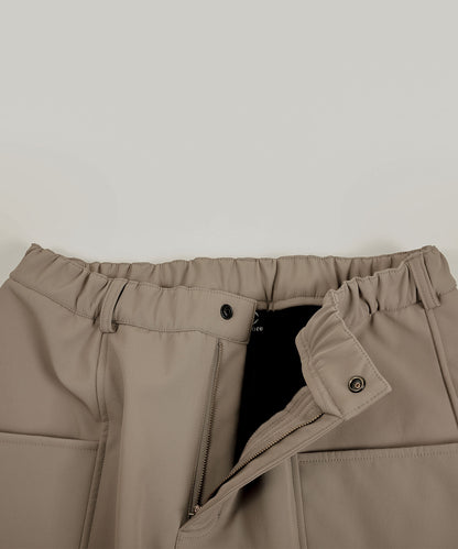 Fleece lining nylon shell pants