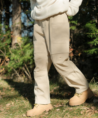 Fleece lining nylon shell pants