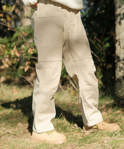 Fleece lining nylon shell pants