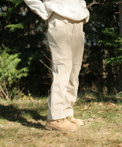 Fleece lining nylon shell pants