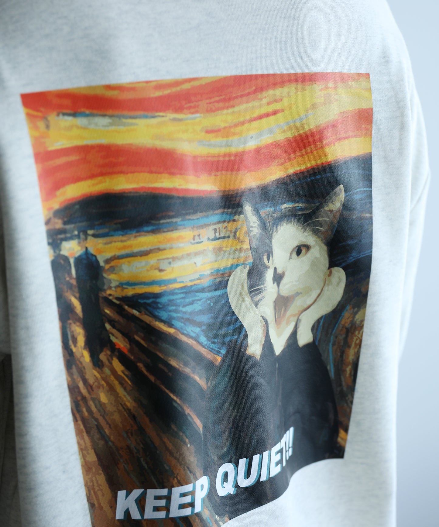 HOOK -original- 世界の有名絵画が猫に　プリントスウェット (LV)
