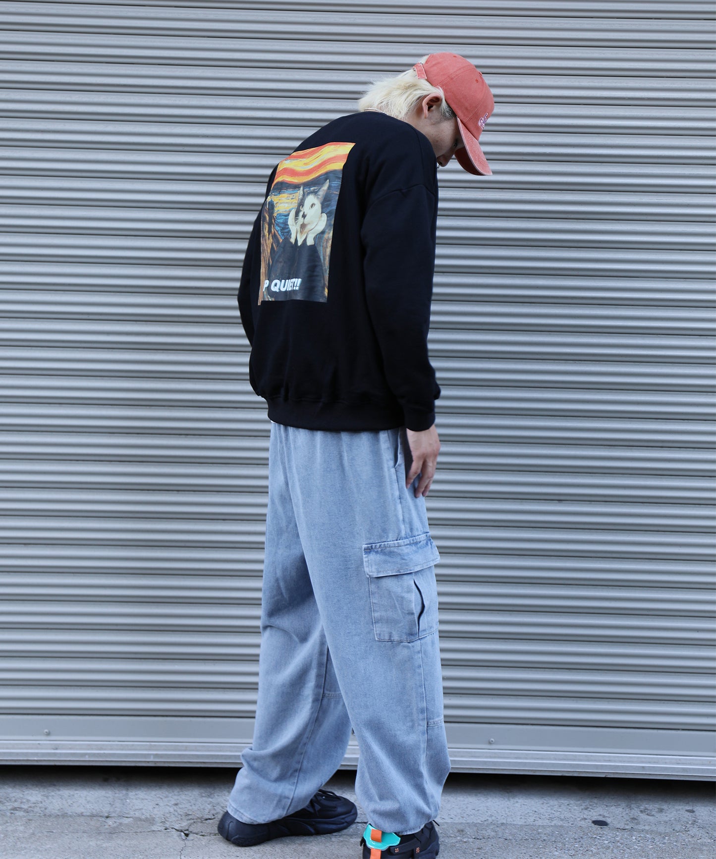 HOOK -original- 世界の有名絵画が猫に　プリントスウェット (LV)