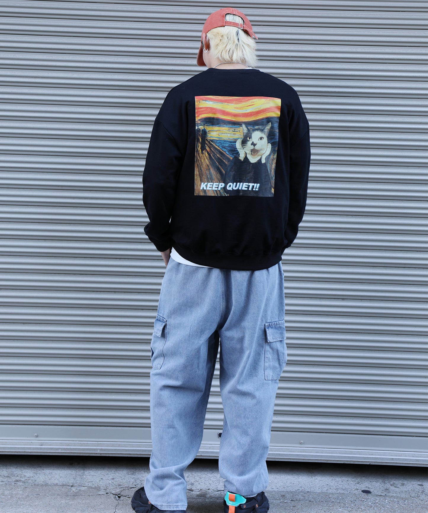 HOOK -original- 世界の有名絵画が猫に　プリントスウェット (LV)