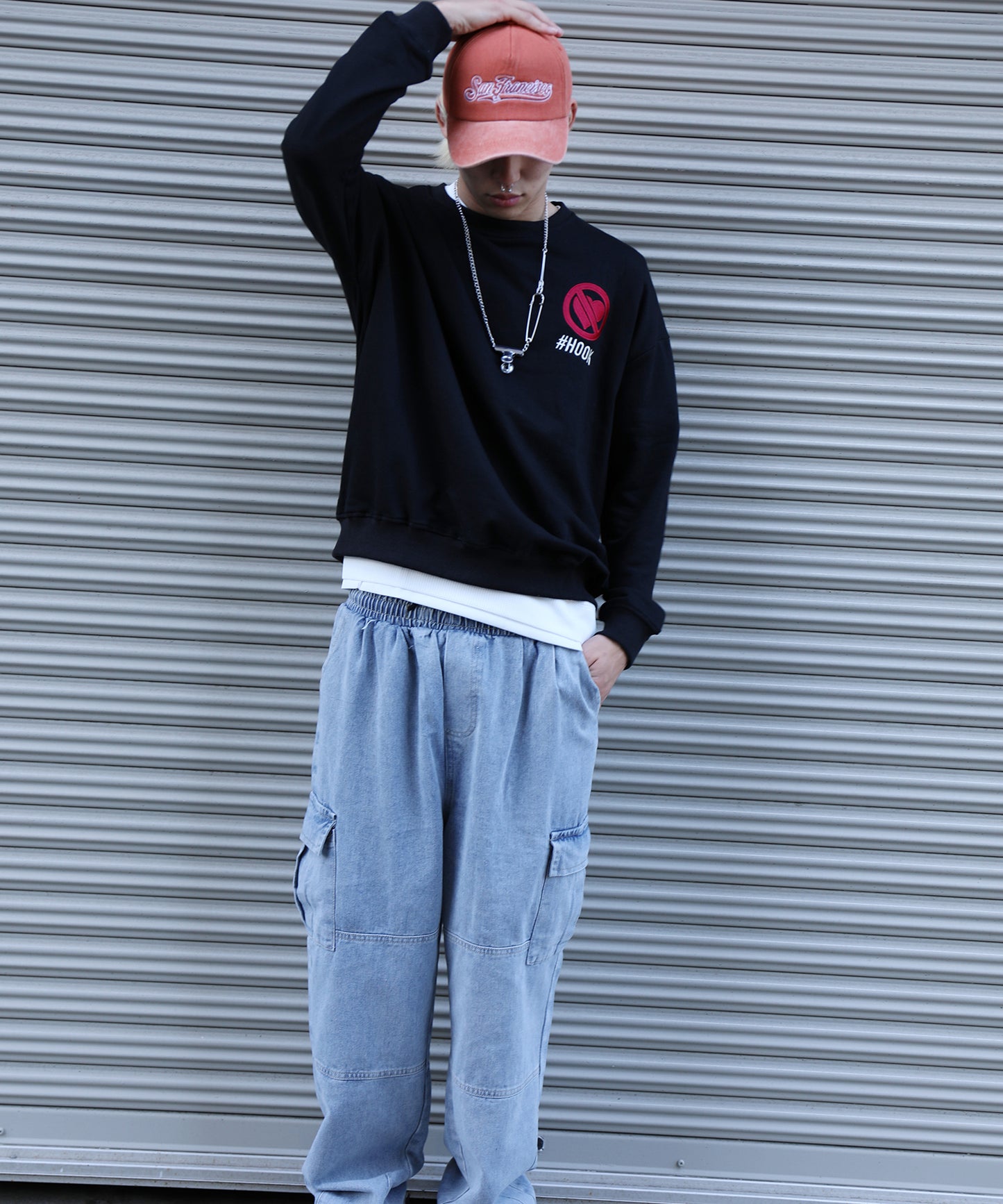 HOOK -original- 世界の有名絵画が猫に　プリントスウェット (LV)