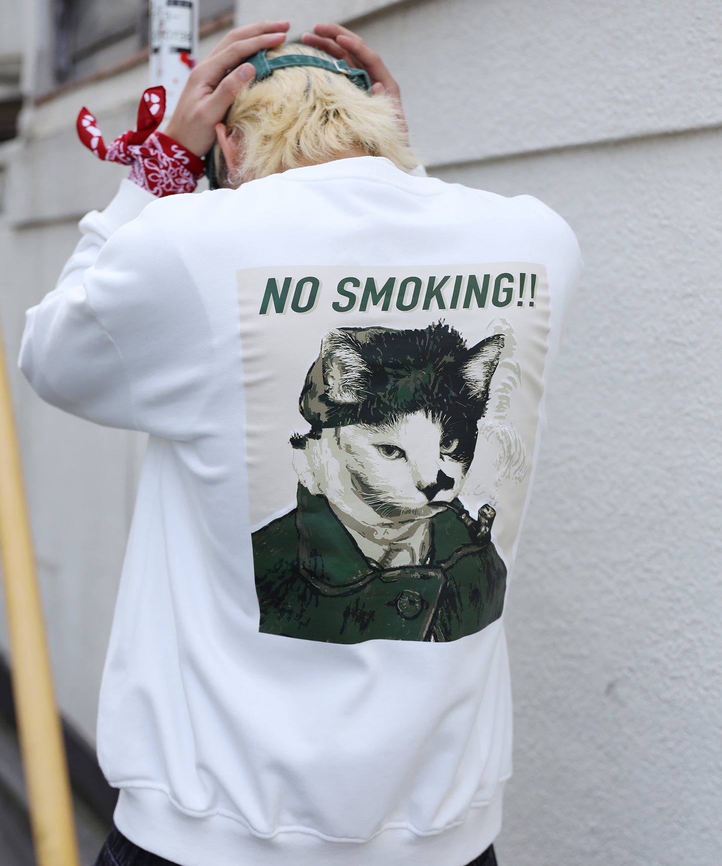 HOOK -original- 世界の有名絵画が猫に　プリントスウェット (LV)