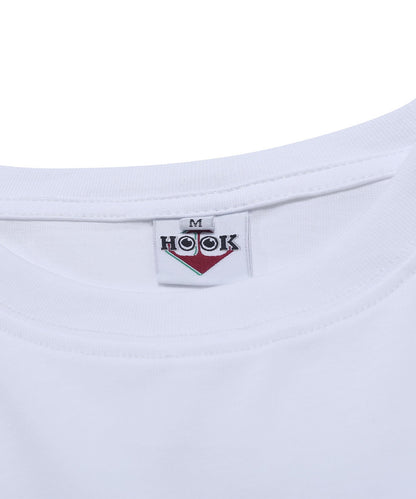 [HOOK -original-] American casual vintage style logo print long TEE