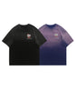 [HOOK -original-] Unique gradation halo dyed embroidery big TEE