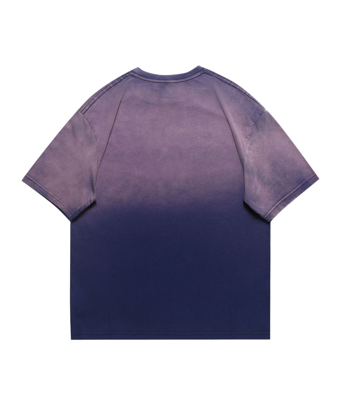 [HOOK -original-] Unique gradation halo dyed embroidery big TEE