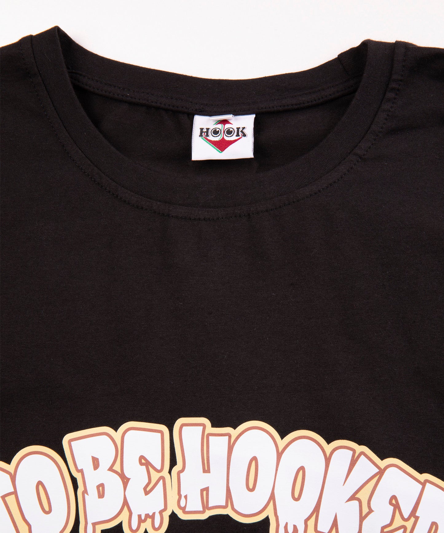 [HOOK -original-] Cute cartoon print border switching sleeve TEE