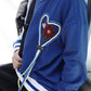 [HOOK -original-] Retro floral embroidery heart string design sweatshirt