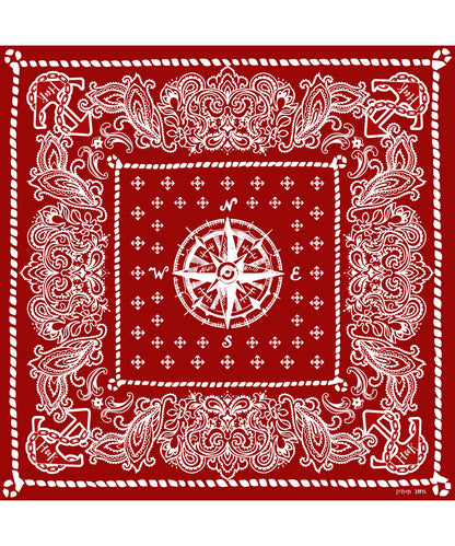 [HOOK -original-] pirates paisley pattern cotton bandana handkerchief