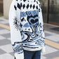 [HOOK -original-] Retro style melting heart colored knit pullover