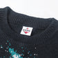 [HOOK -original-] Vintage clothing-style space print knit