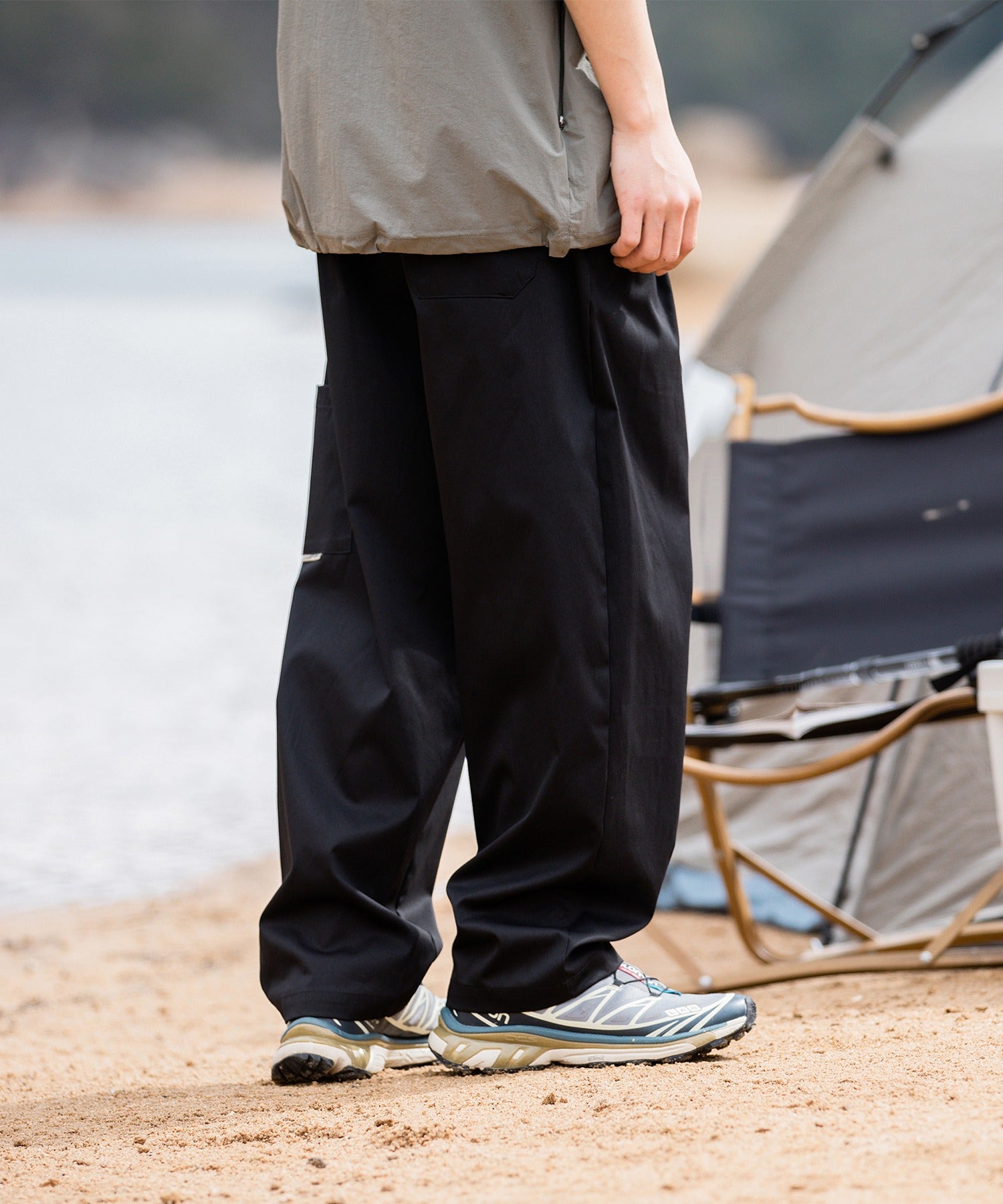 HOOK】アメカジ膝タック入りストレートパンツ – 《公式》moremore