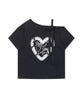 【HOOK】for girls ハートレースリボンTシャツ