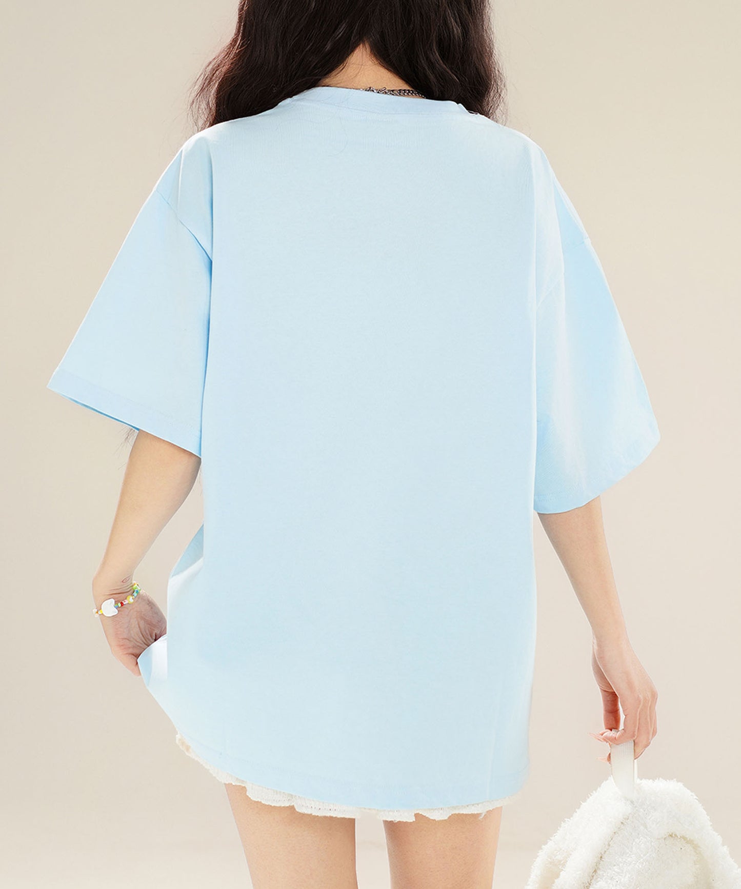 【HOOK】for girls ふわふわドッグ刺繍Tシャツ