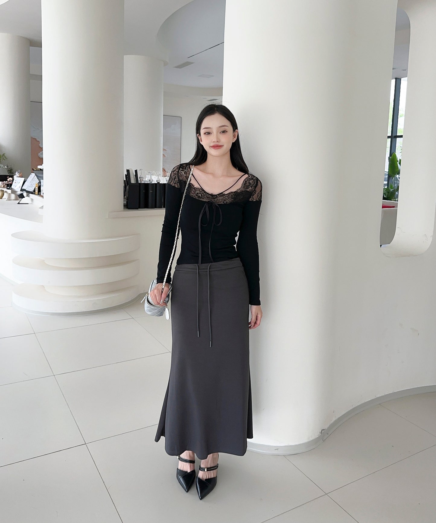 【Jasmine】スウェットタイトロングスカート