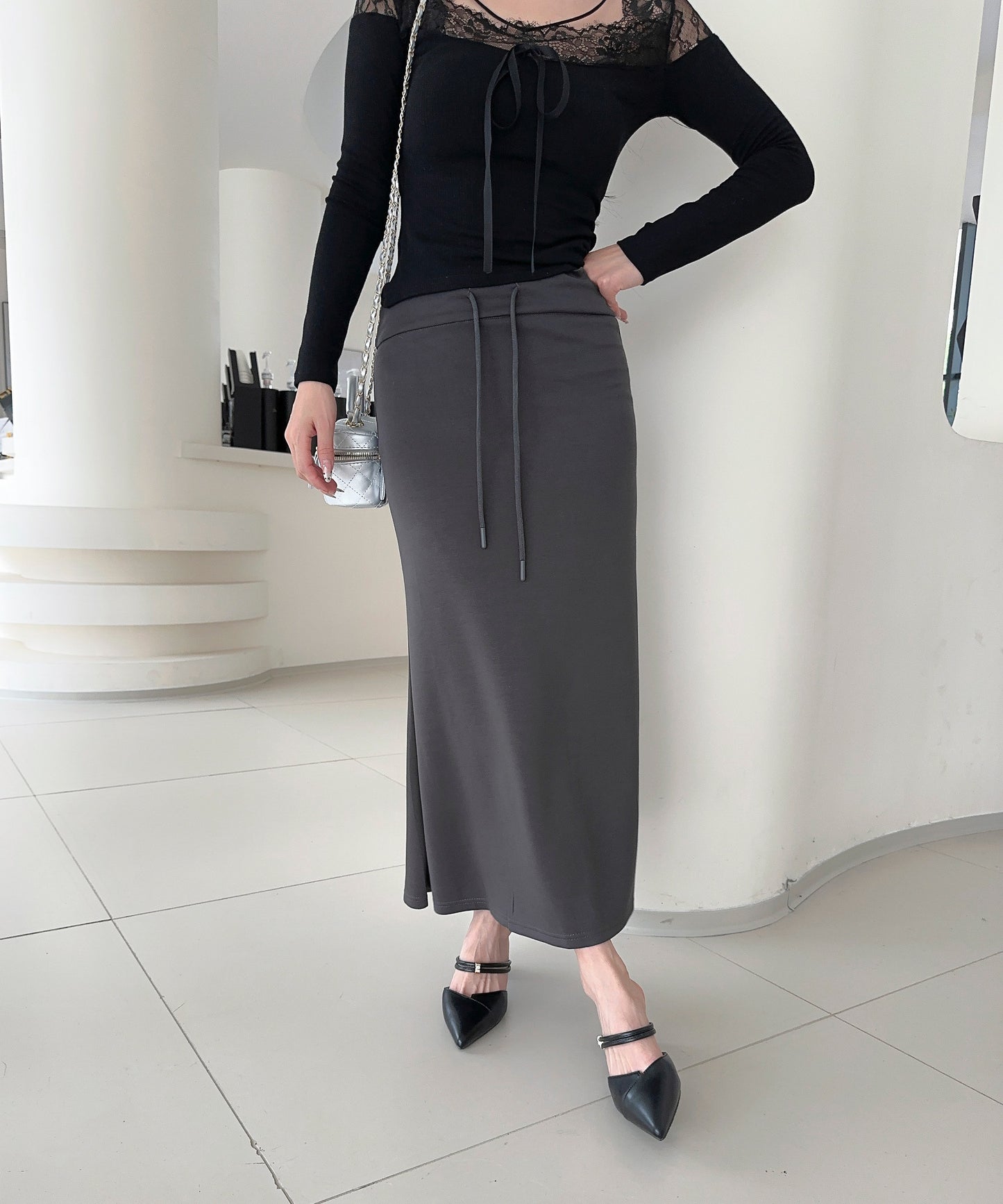 【Jasmine】スウェットタイトロングスカート